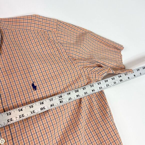 Ralph Lauren Button Down Shirt Mens Medium Multi Plaid Classic Fit Short Sleeve - Picture 8 of 10